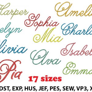 girls names embroidery design, Machine Embroidery Design, name embroidery pattern- instant download