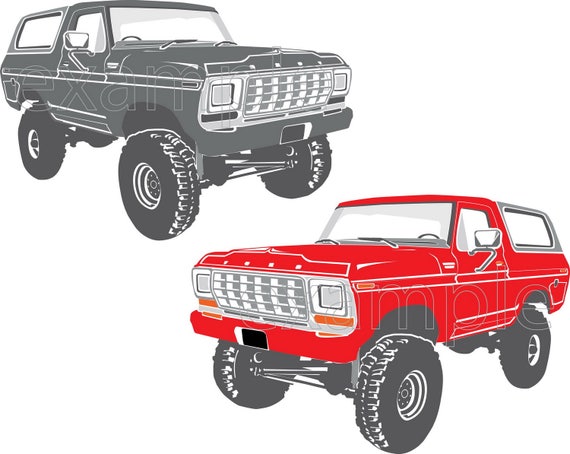 Truck Svg Ford Bronco Bronco Svg Classic Truck Svg Ford Etsy