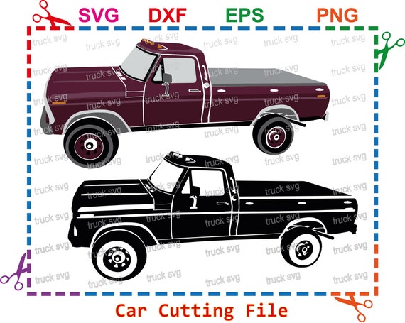 Ford Truck Svg Ford Svg Classic Truck Svg1973 Ford F150 Eps Dxf Png Svg File For Cricut For Commercial Personal Use Instant Download