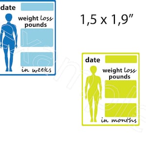 Weight Loss Stickers, Diet Stickers, Fitness Stickers for ECLP, Weight ...