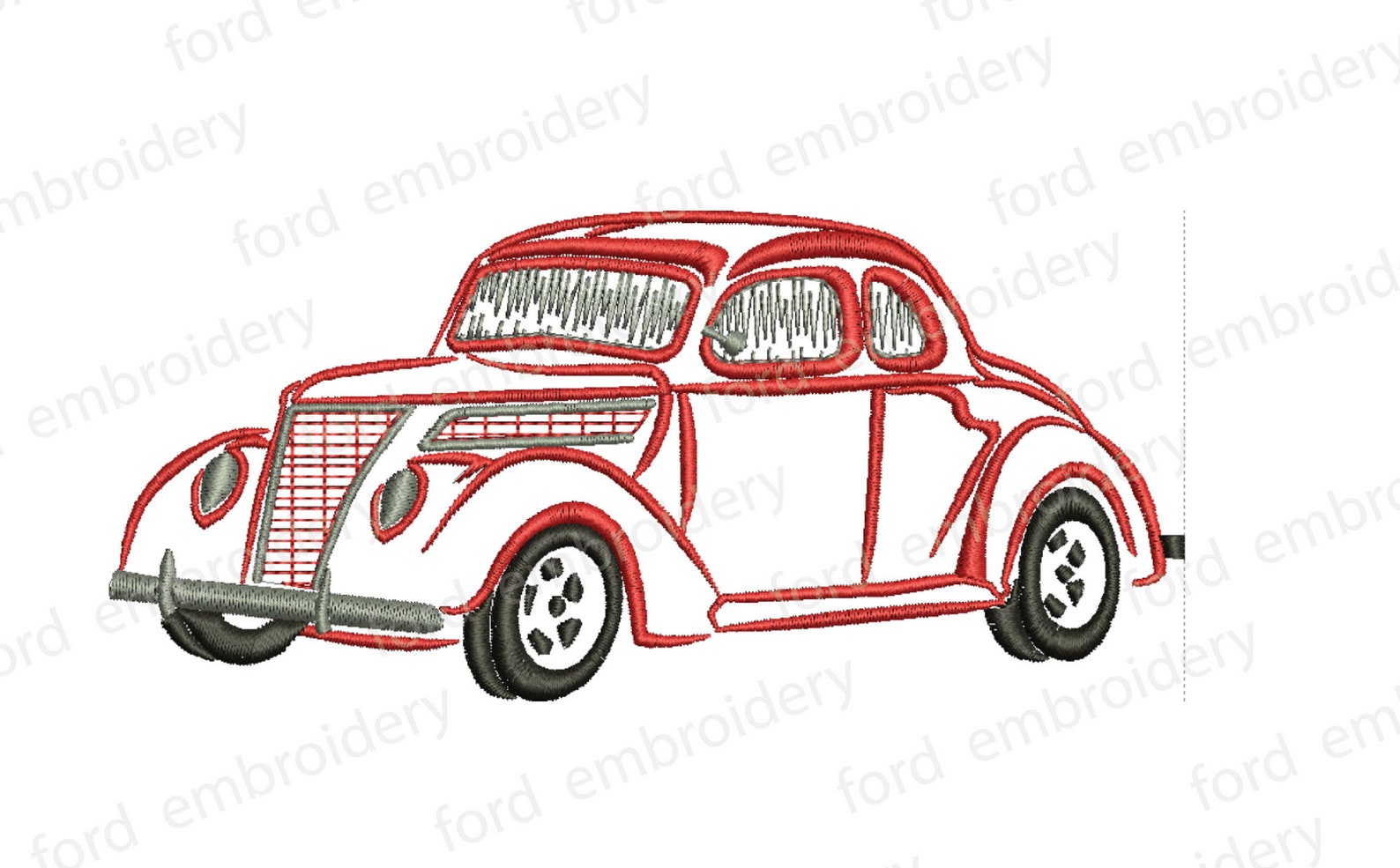 Car embroidery design machine embroidery designold model car Etsy