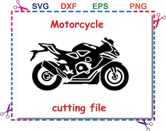 motorcycle  Svg, motorcycle  Dxf, Eps Png files For cutting , Commercial & Personal Use- Instant Download