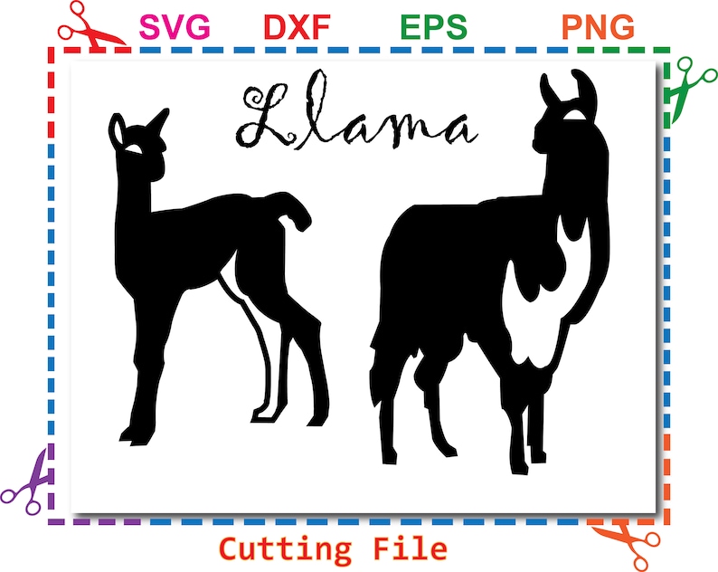 Download Files For Silhouette Llama Mama Llama Baby Alpaca Svg Cricut Instant Download Llama Clipart Llama Svg Cut Files Svg Dxf Png Clip Art Art Collectibles Vadel Com