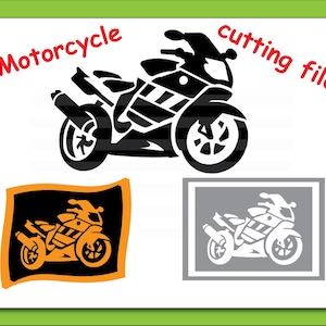 Motorcycle Svg Eps Png Dxf files, svg motorbike For cutting for Commercial & Personal Use- Instant Download