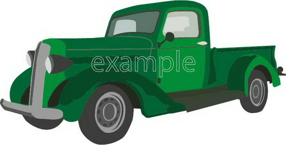 Truck Svg Car Clipart 1936 Car Svg File Auto Svg Eps Dxf - Etsy
