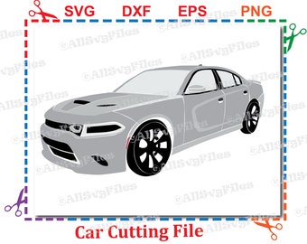 Auto SVG-Datei: Vektor Clipart (Instant Download)