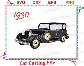 Car SVG File, 1930, Car DXF, Car Png, Car Clipart, Car Svg- Instant Download