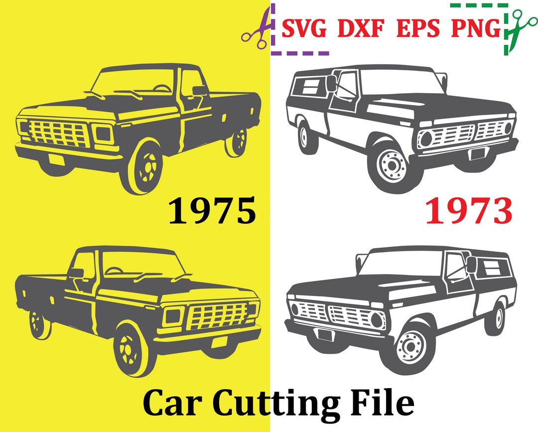 Truck Svg, Car Svg File,car Svg, Car Clipart, Svg Dxf Eps Png Files for ...