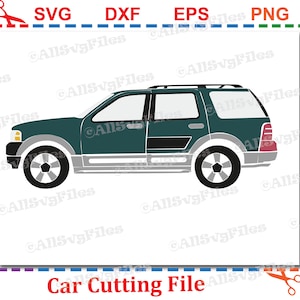 Car Svg file , Clipart car,  sports utility vehicle SVG, dxf, png ,eps cut files -Instant Download