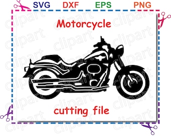 motorcycle clipart, motorcycle svg, Eps Dxf PNG files for Commercial & Personal Use- Instant Download