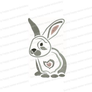 Motif de broderie lapin, broderie lapin de Pâques, broderie de Pâques, dst, dsz, exp, hus et plus - Téléchargement instantané