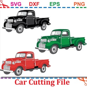 Truck svg, Auto Clipart, Auto Truck 1940, svg, eps dxf Datei Oldtimer zum Schneiden,Kommerzielle nutzung -direkter Download