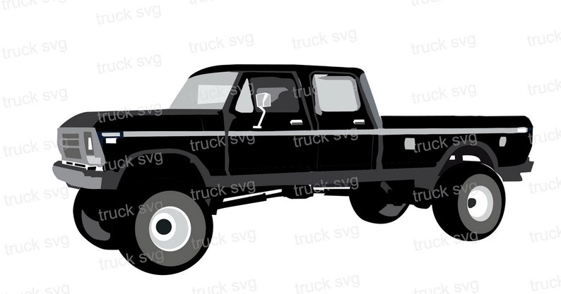 Clip Art Pickup Truck Svg Cut Files For Silhouette Cricut Commercial Personal Use Instant Download Classic Truck Svg Truck Svg Clipart Ford 250 Art Collectibles