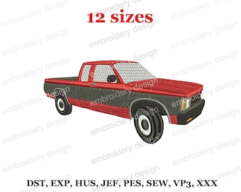Classic Car Embroidery Pattern: Retro Auto Design (Instant Download)