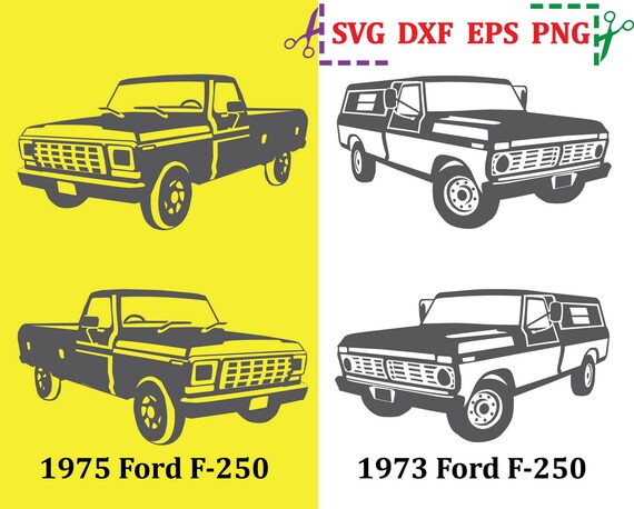 Download Car svg file Ford F-250 Vintage svg dxf eps png Files For ...