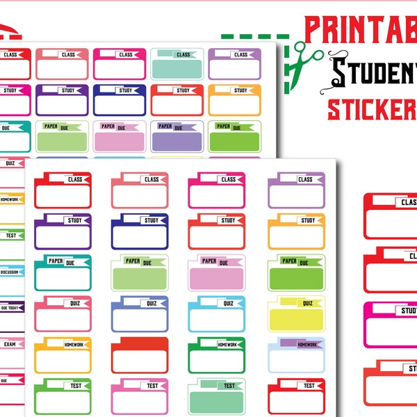 College Planner Stickers - Etsy