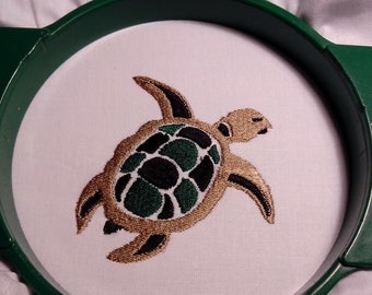 Schildkröte Stickdatei: Maschinenstickdatei (Instant Download)