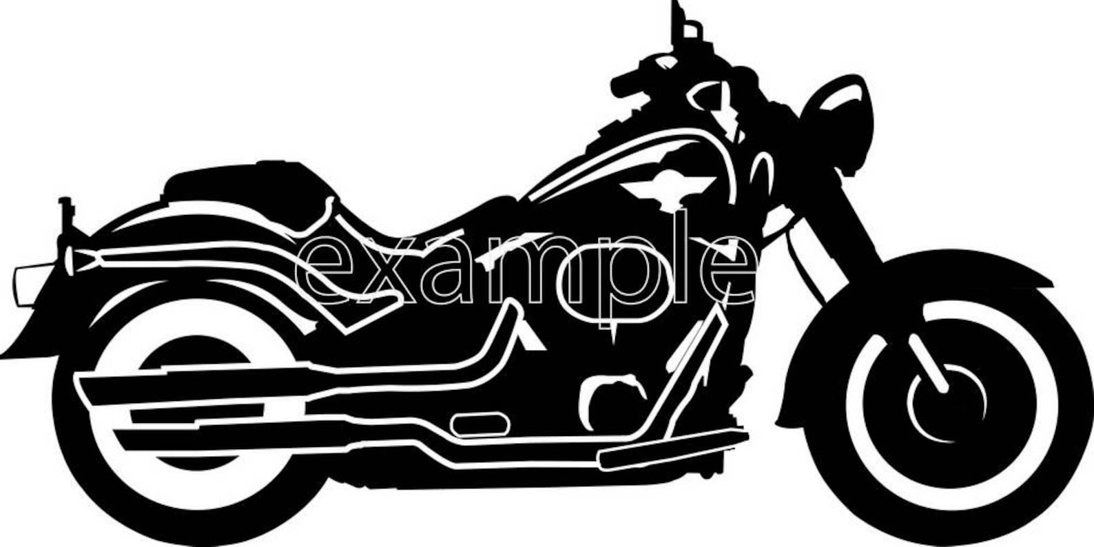 Download Harley clipartmotorcycle svg Eps Dxf files For Silhouette | Etsy