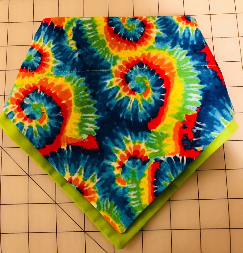 made to order Tie Dye Swirls Dog Bandana