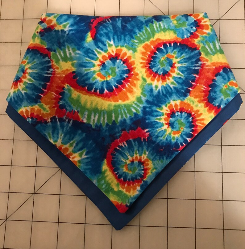made to order Tie Dye Swirls Dog Bandana