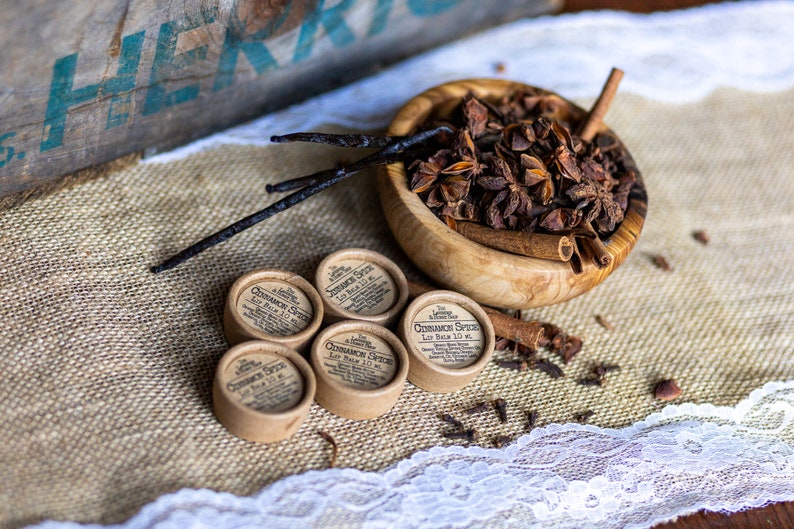 Cinnamon Spice Organic Lip Balm Made with Mango Butter and Beeswax, All Natural and Handcrafted in Paperboard Container image 10