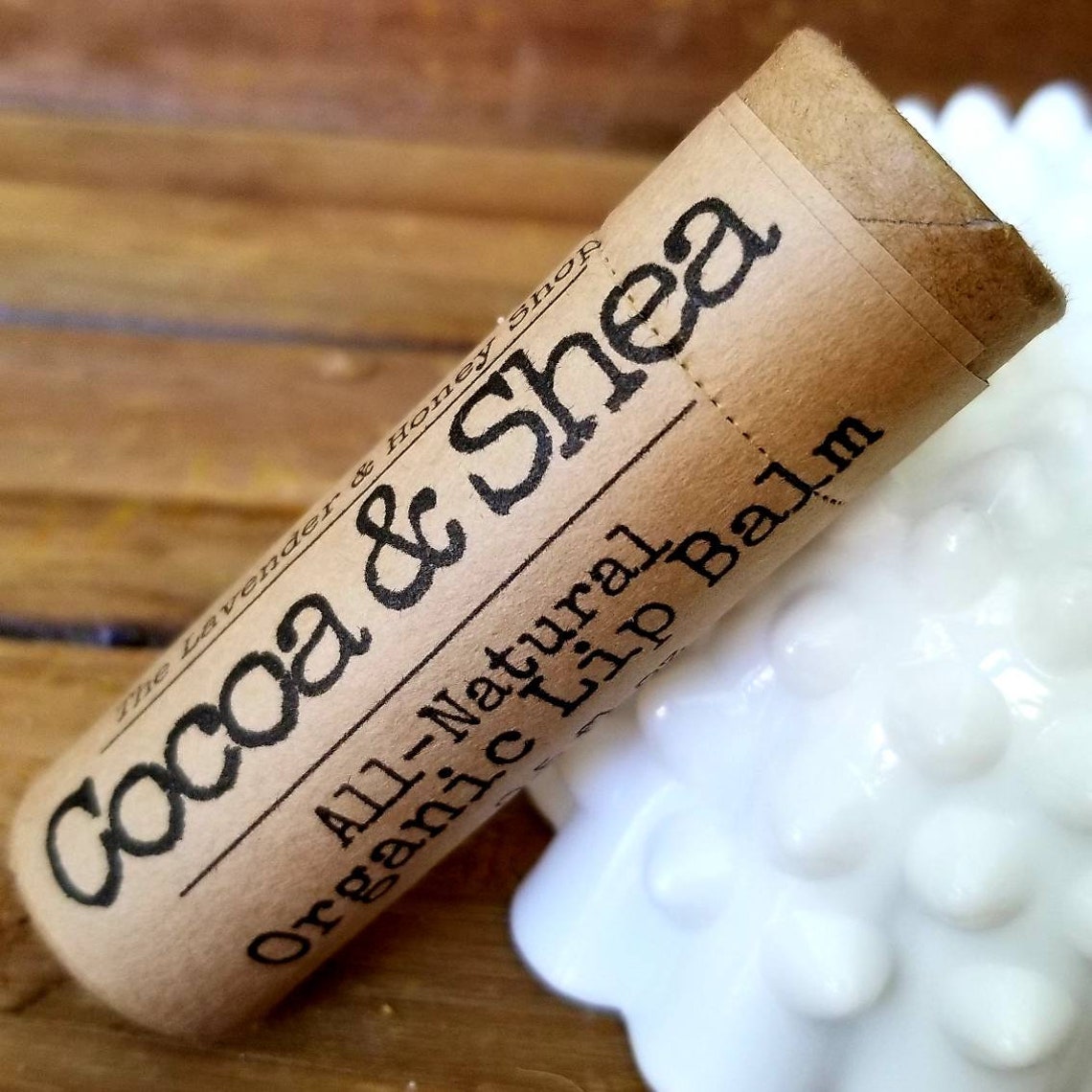 Organic Shea Butter Cocoa Butter Coconut Oil Lip Balm 0.5 Oz Etsy