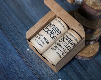 Choose your scent 2-Pack Mini Lotion Stick made with Organic beeswax All Natural, Recyclable, Push Up Cardboard Tube