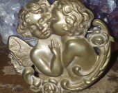 REDUCED WAS 24 NOW 20 Pretty Vintage Brass Pins Brooches (Fairies, Harp)