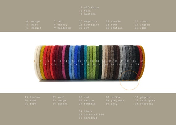 Wool Color Chart