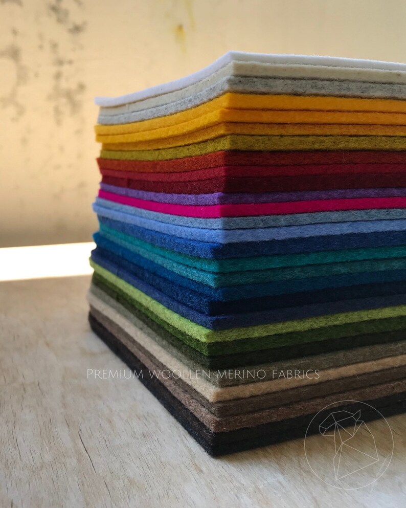 Wool Felt 3mm by the Metre 50x180cm 19.5 X 71 One Etsy