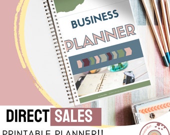 Direct Sales Business Planner | 53-Page Printable Organizer | Digital Download