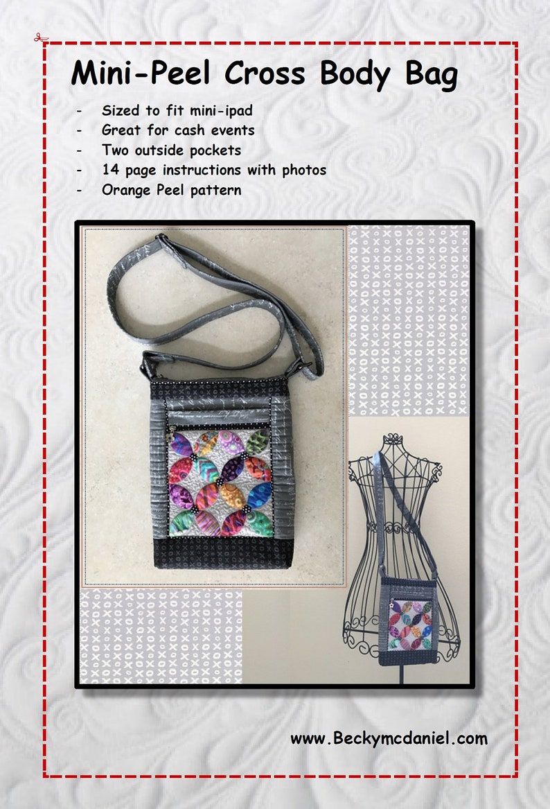 Mini Peel Crossbody Bag Pattern pdfdownload Only Etsy