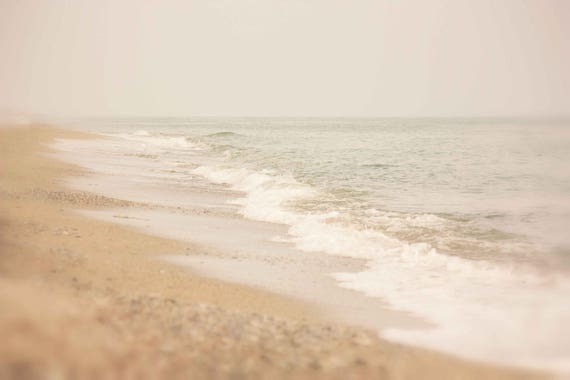 New Smyrna Beach Blue Grey Neutral Beach Decor Coastal Art Travel Photography Florida Coast Wall Art Seascape Beach Photography