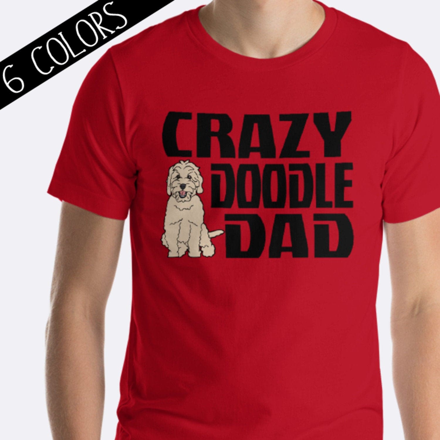 Crazy Doodle Dad Shirt Goldendoodle 