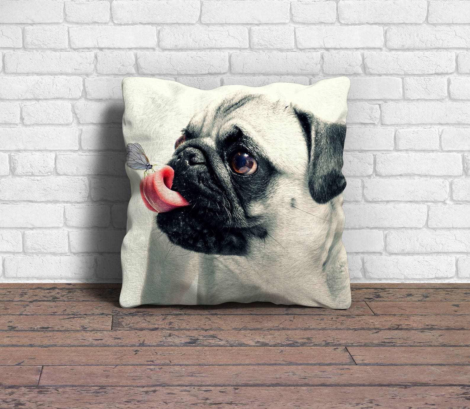 Pug Pillow Pug Throw Pillow Throw Pillow Pug Dog Pillow Etsy