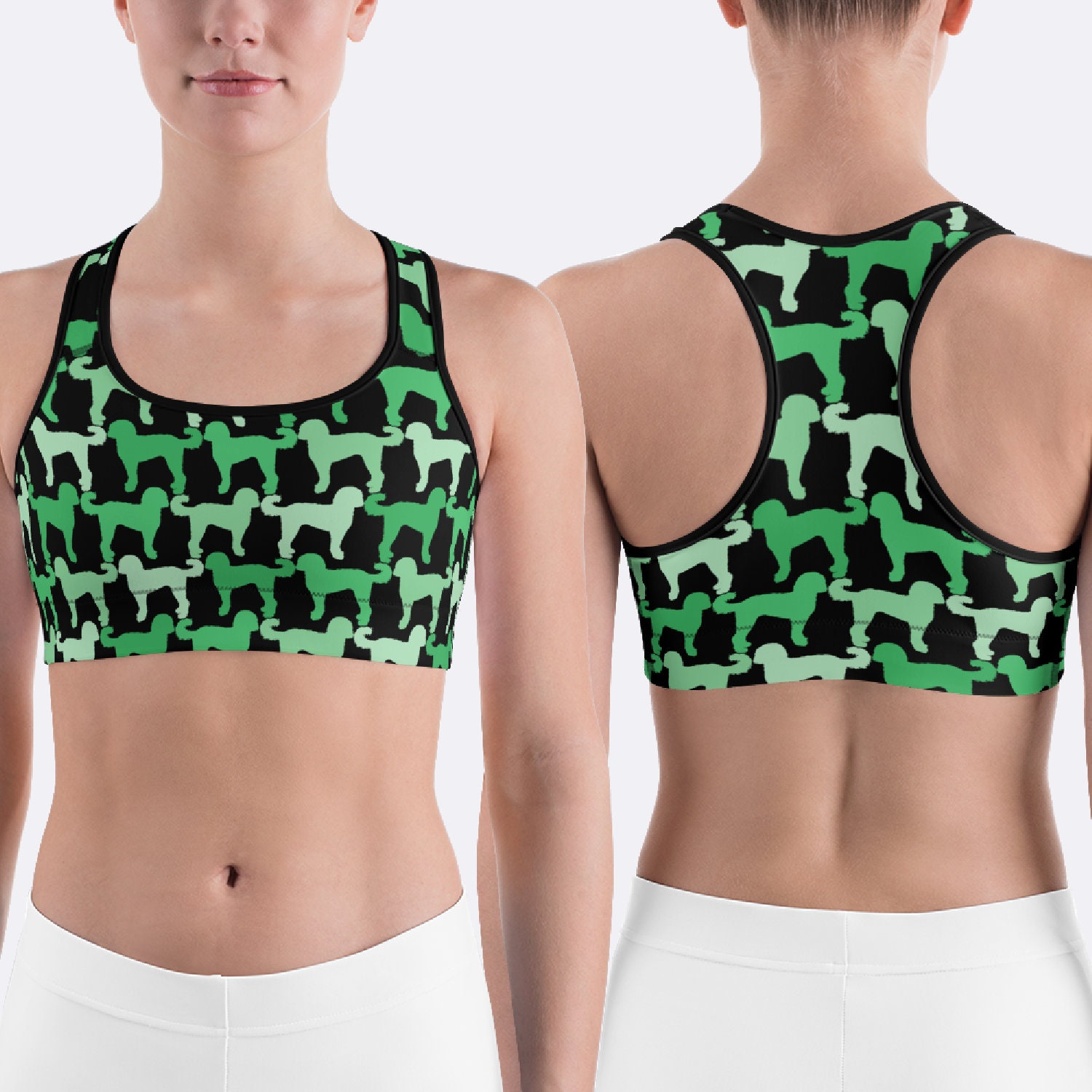 Multicolor Native Aztec Doodle Element Sports Bra