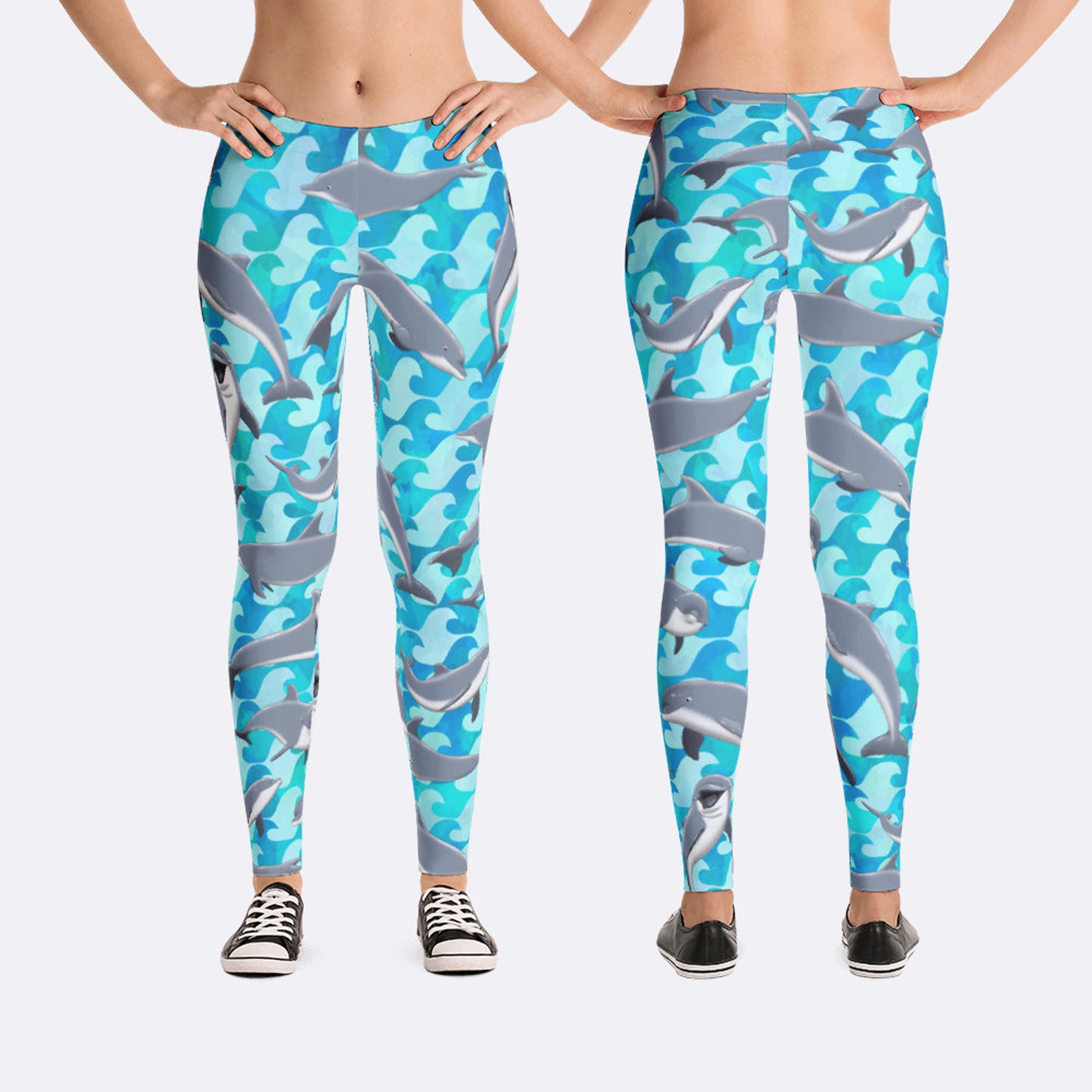 Dolphin Leggings Dolphin Pants Dolphin Clothing Porpoise Etsy