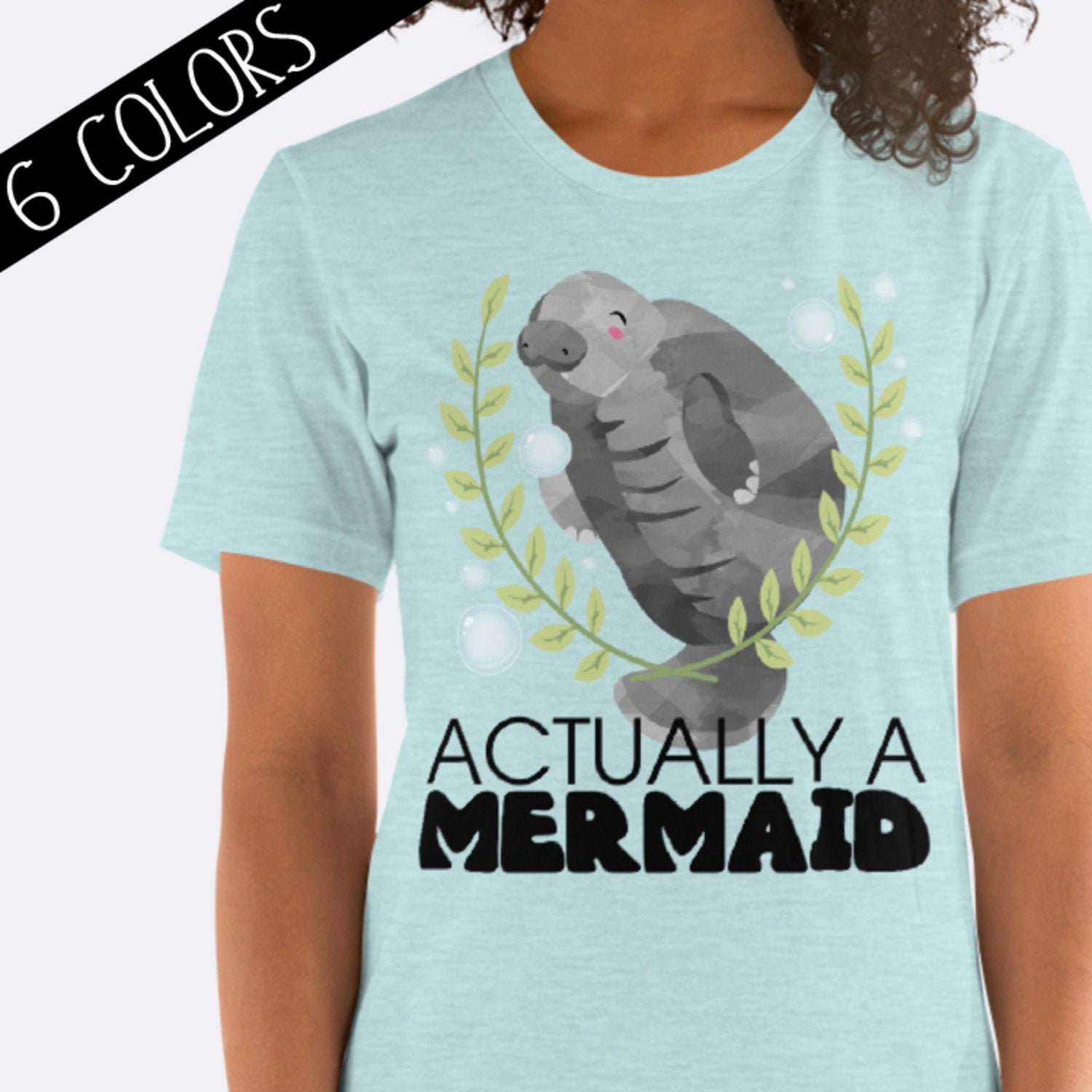 Actually A Mermaid Shirt Manatee Shirt Manatee Gift | Etsy