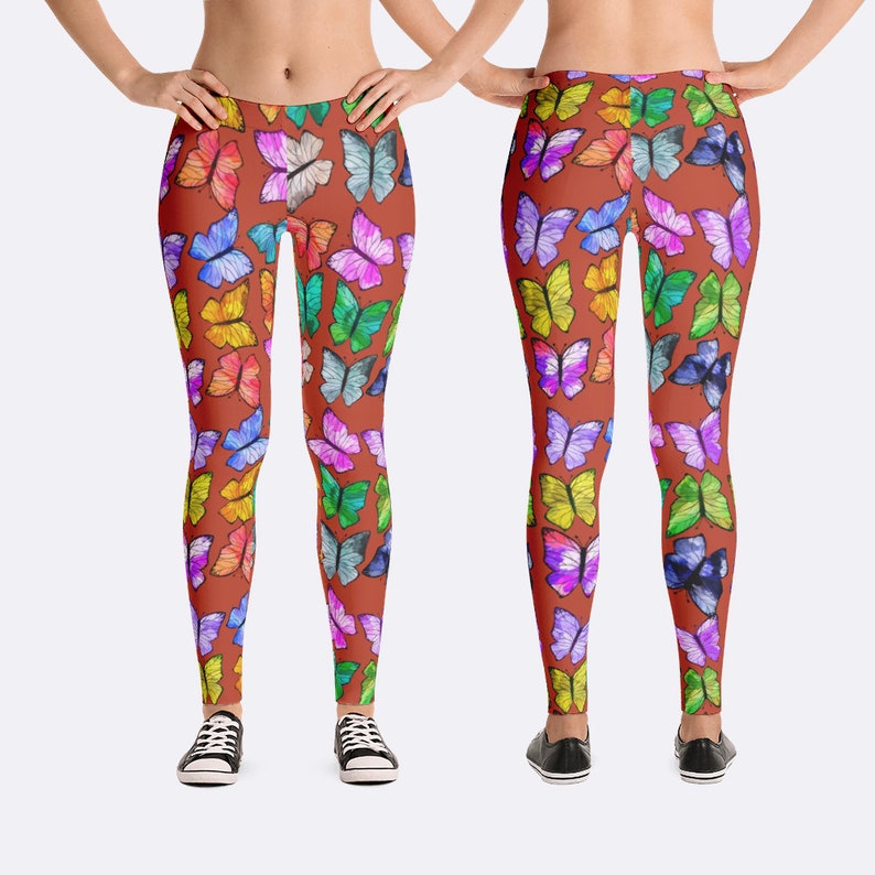 Butterfly Leggings Butterfly Pants Butterfly Clothing Etsy