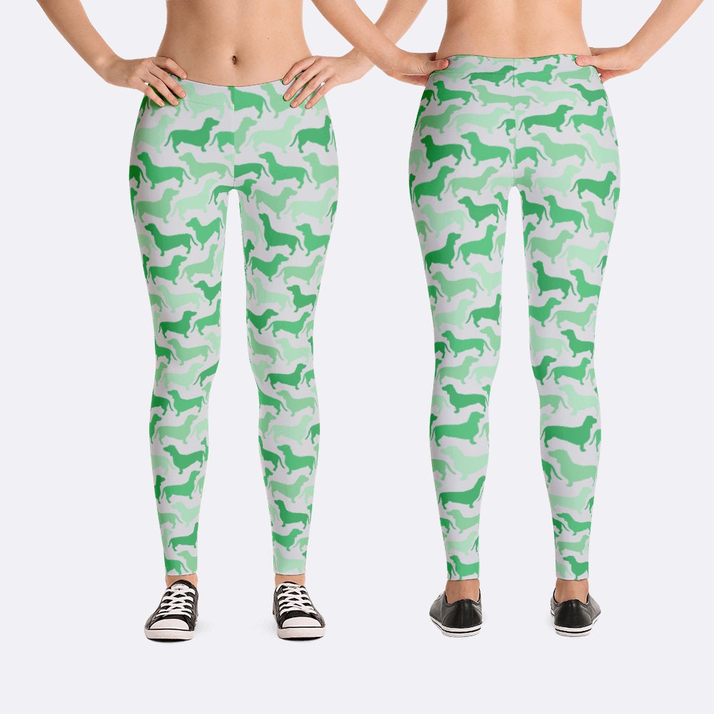 Dachshund Leggings Ladies Leggings Dog Leggings Wienie Dog Etsy