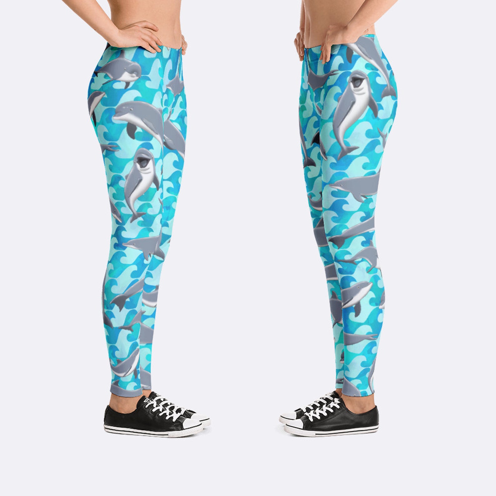 Dolphin Leggings Dolphin Pants Dolphin Clothing Porpoise Etsy