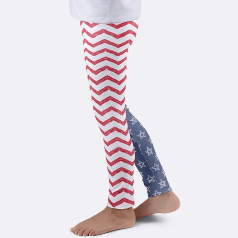 Patriotic Leggings American Flag Leggings America Leggings Etsy