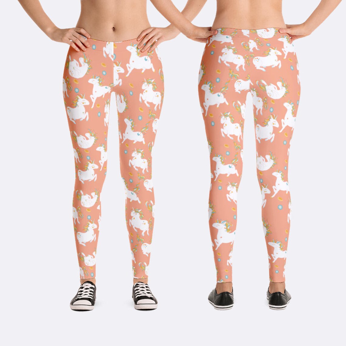 Unicorn Leggings Unicorn Clothing Fantasy Leggings Unique Etsy