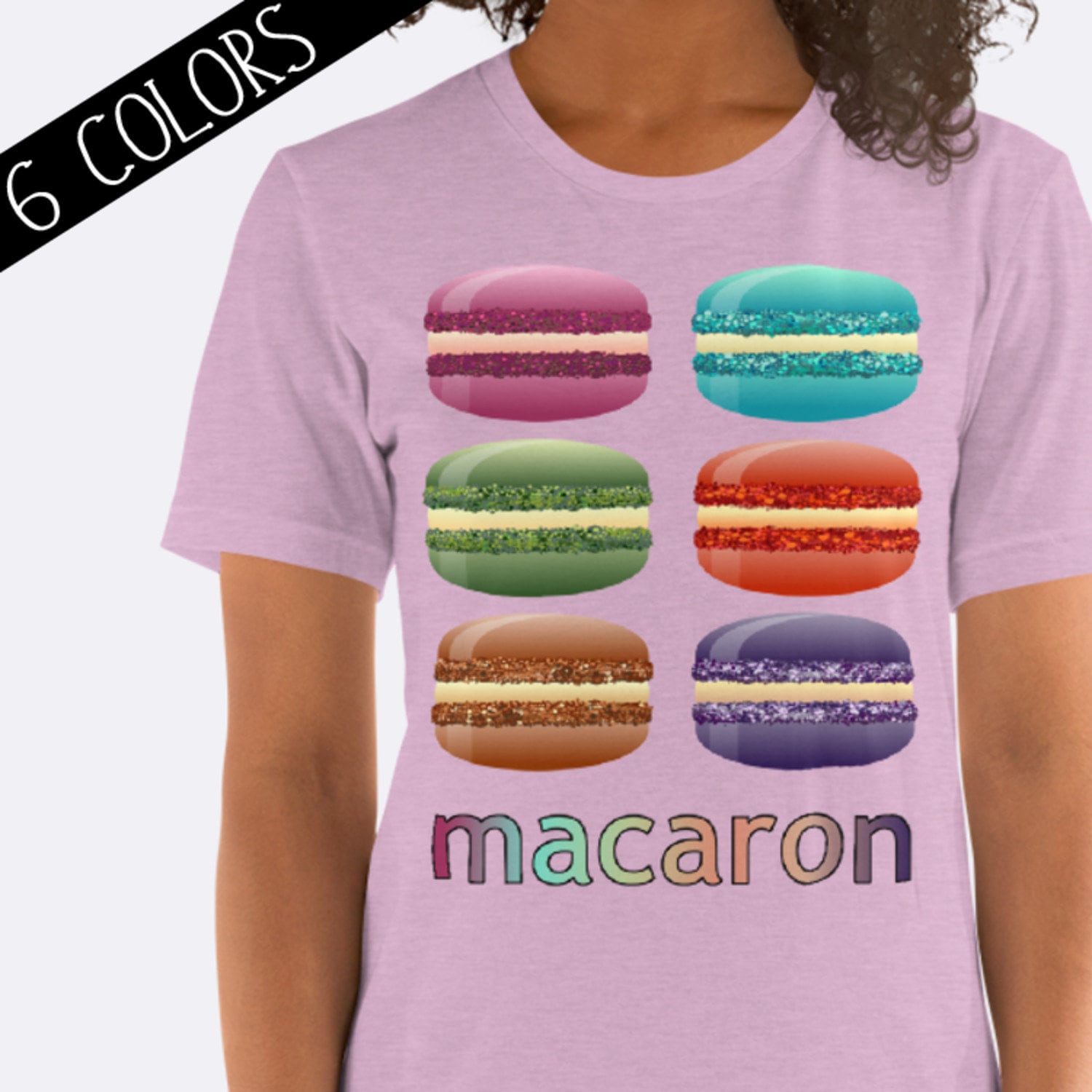 Macaroon Lovers Tee Macaroon Design Tee TShirt with Macaroons Macaroons TShirt Unisex Tee