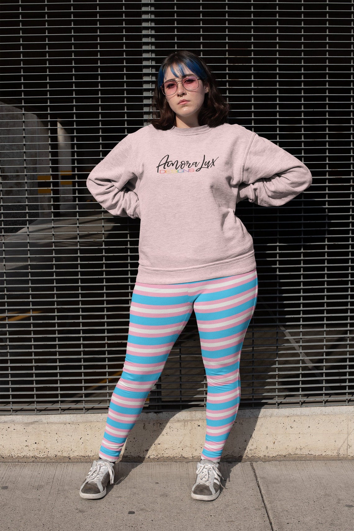 Trans Flag Leggings LGBT Leggings Transgender Leggings - Etsy