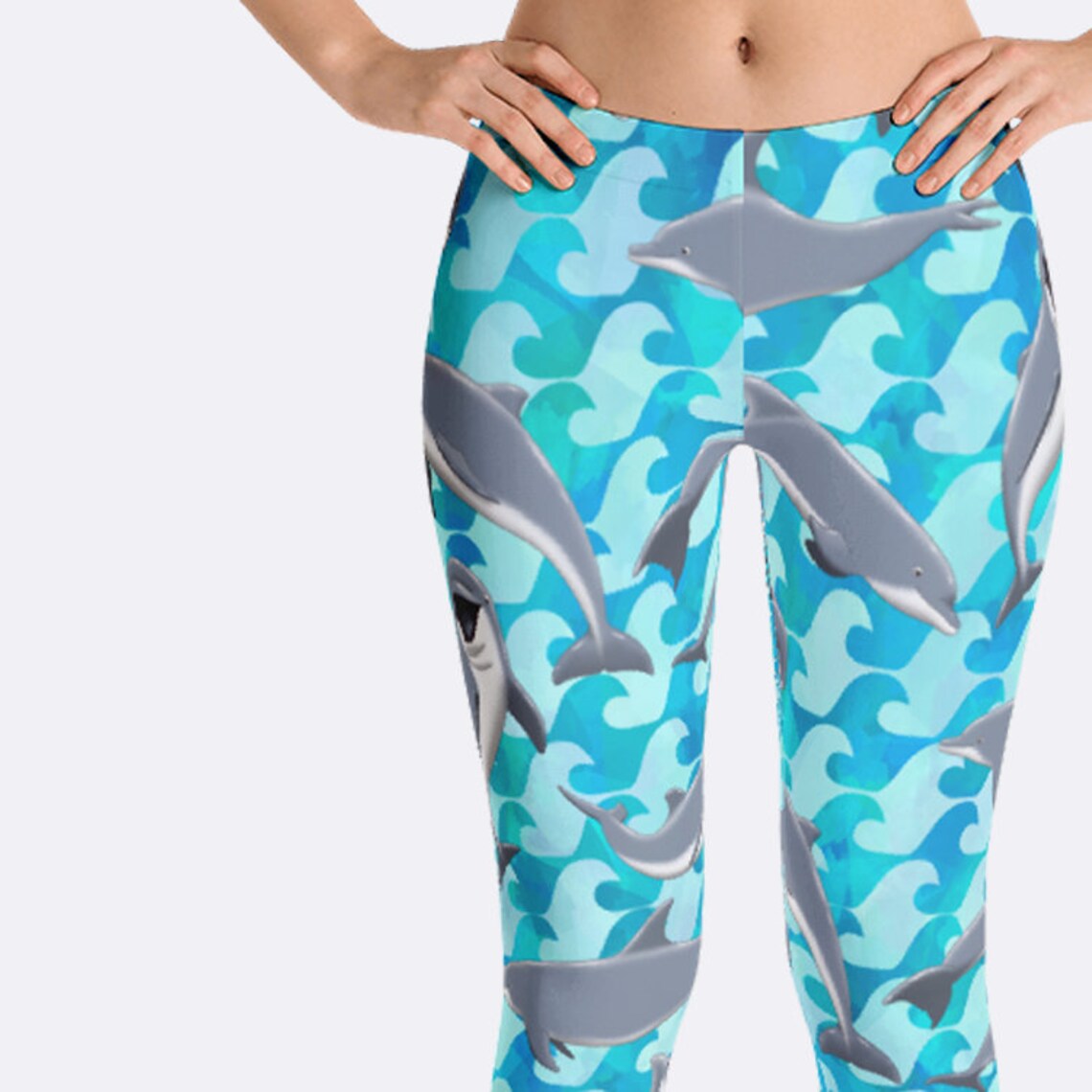 Dolphin Leggings Dolphin Pants Dolphin Clothing Porpoise Etsy
