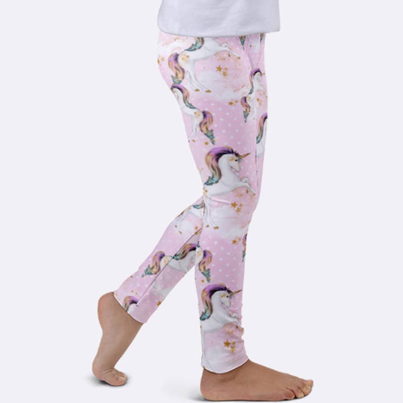 Unicorn Leggings Fantasy Leggings Girls Leggings Unique Etsy