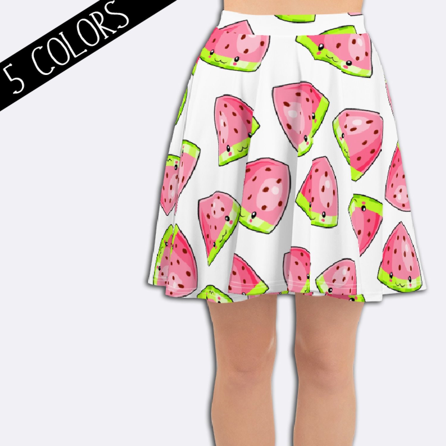 plus size watermelon skirt