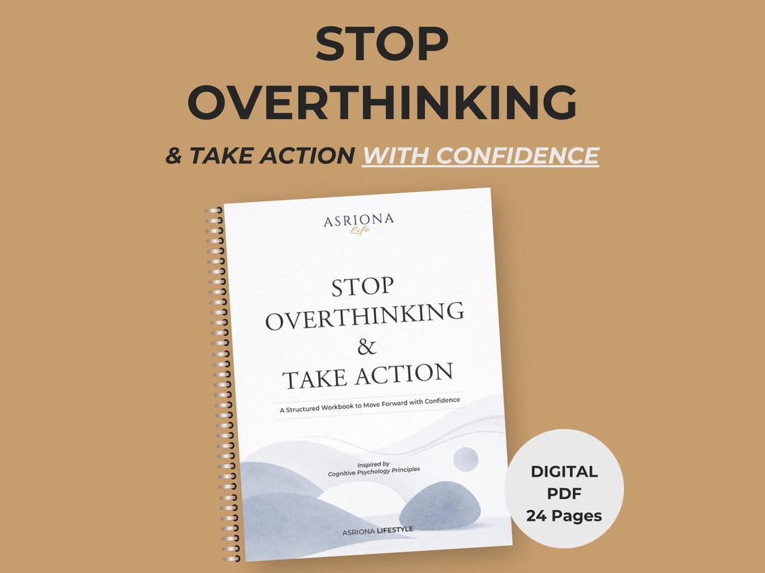 Stop Overthinking Workbook | Mental Clarity | Decision Making Workbook ...