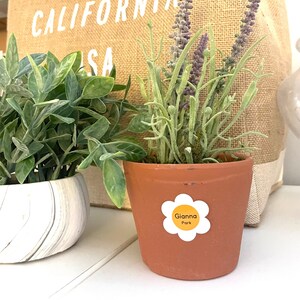 Waterproof Daisy Name Sticker - 60 Stickers